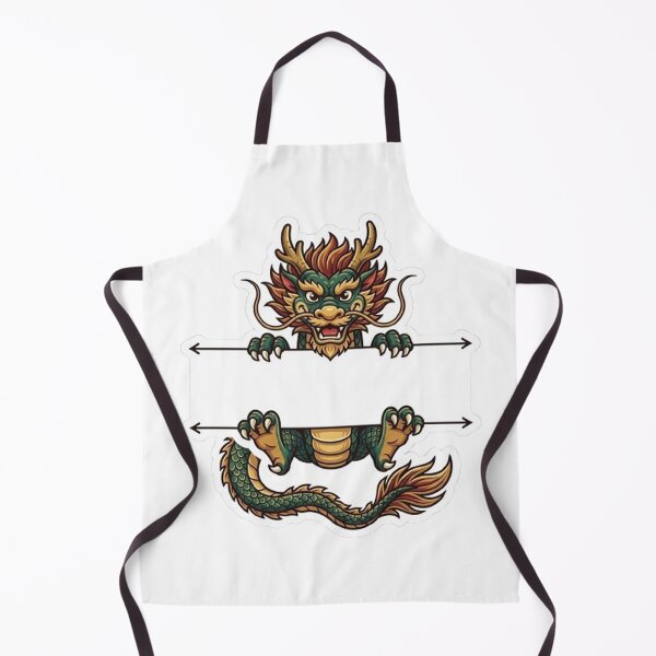 Item preview, Chinese Dragon Split Monogram  designed and sold by PetalsPaws.