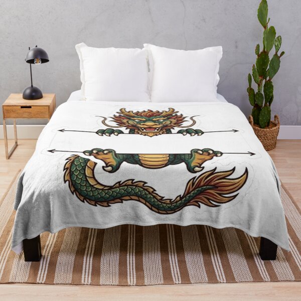 Item preview, Chinese Dragon Split Monogram  designed and sold by PetalsPaws.