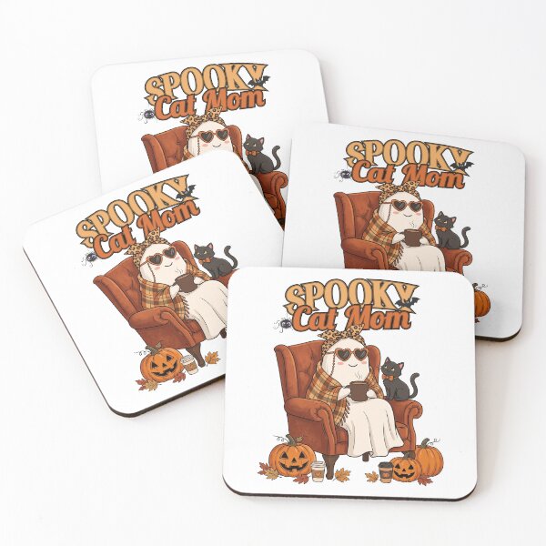 Item preview, Spooky Cat Mom Ghost Cute Halloween Art    designed and sold by CreativeCrest.