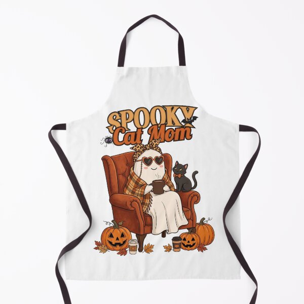 Item preview, Spooky Cat Mom Ghost Cute Halloween Art    designed and sold by CreativeCrest.