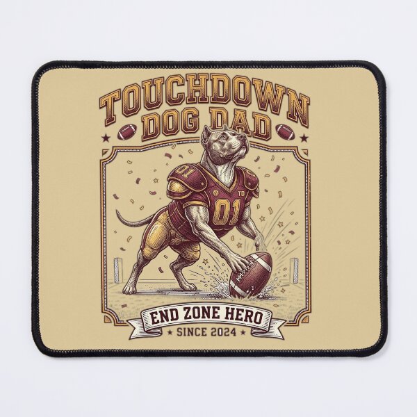 Item preview, Touchdown Dog Dad Funny Football Dog designed and sold by FurRealStudioCo.