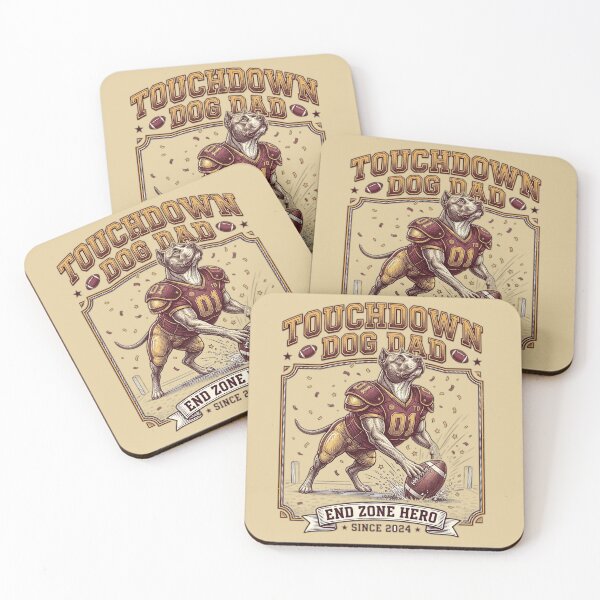 Item preview, Touchdown Dog Dad Funny Football Dog designed and sold by FurRealStudioCo.