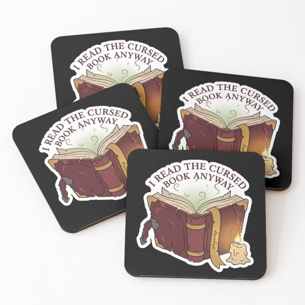 Item preview, I Read the Cursed Book Anyway — Dark Academia designed and sold by TheCalmEdit.