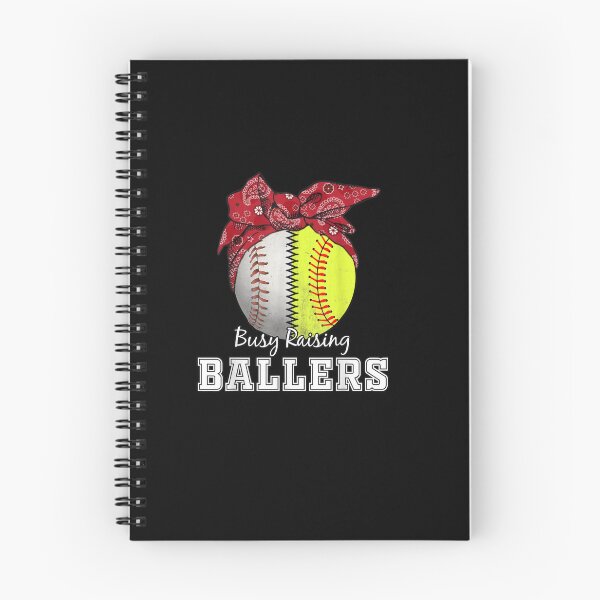 Item preview, Busy Raising Ballers Softball Mom designed and sold by WilfRedokry-21.