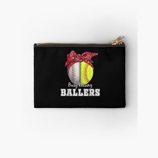 Item preview, Busy Raising Ballers Softball Mom designed and sold by WilfRedokry-21.