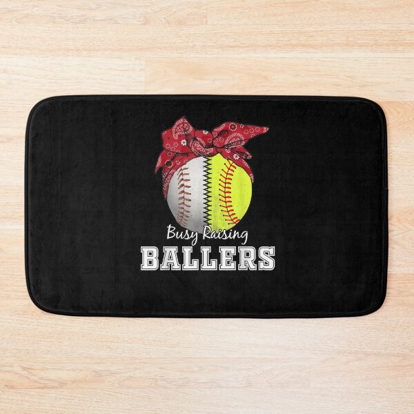 Item preview, Busy Raising Ballers Softball Mom designed and sold by WilfRedokry-21.