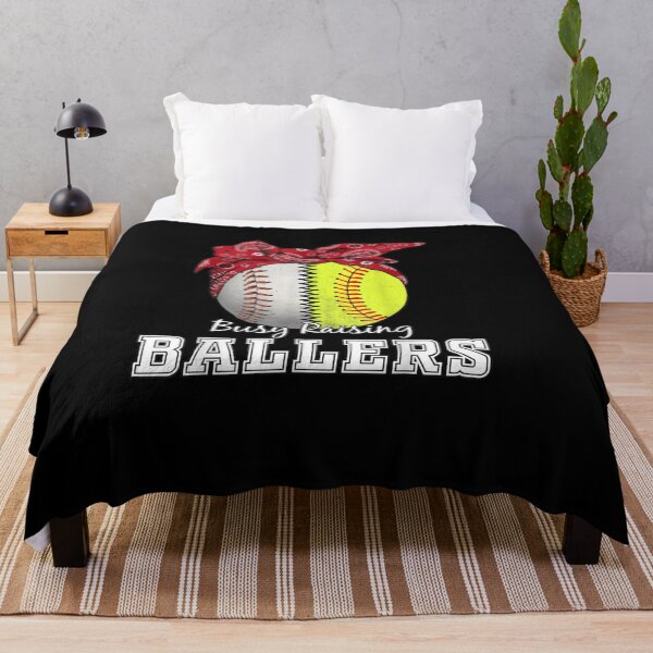 Item preview, Busy Raising Ballers Softball Mom designed and sold by WilfRedokry-21.