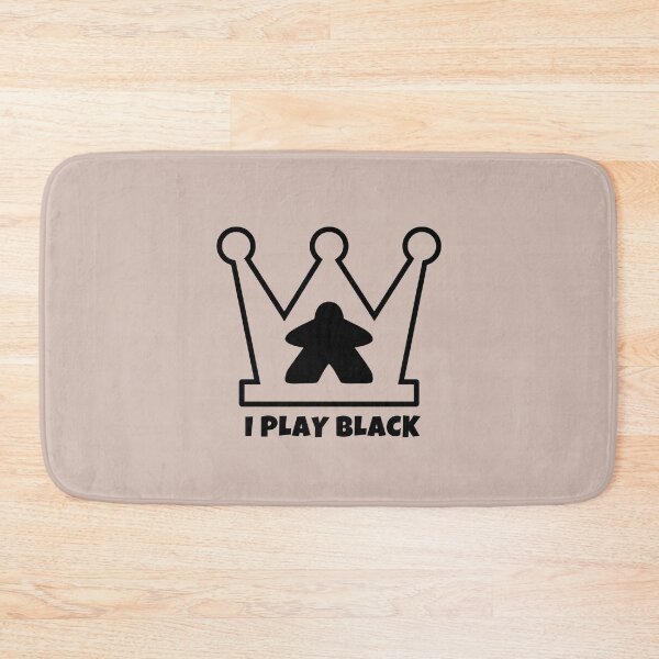 Item preview, Black Meeple - I Play Black designed and sold by Sky-99.
