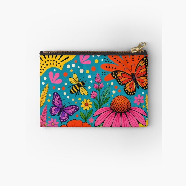 Item preview, Vibrant Pop Folk Art Flower Meadow Wall Art designed and sold by Nexus Space.