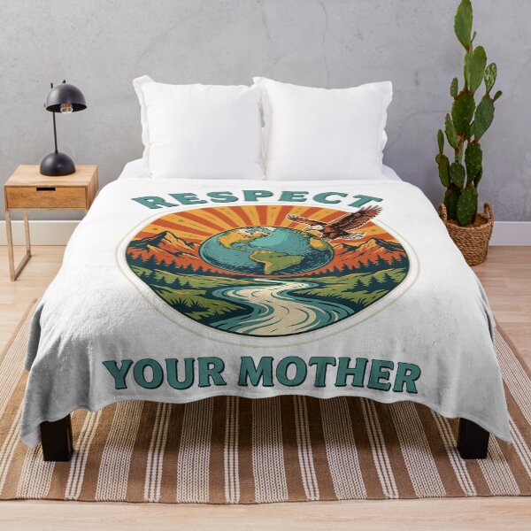 Item preview, Respect Your Mother Earth Day Retro Nature designed and sold by NoeValdric.