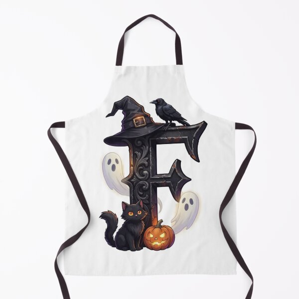 Item preview, Halloween Gothic Letter F Spooky Witch Monogram designed and sold by Mido-artister.