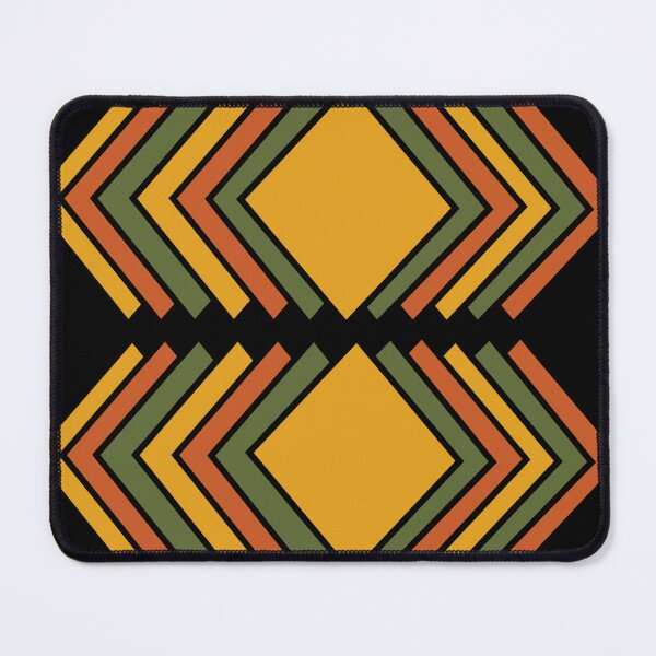 Item preview, Retro Earth Toned Geometric Chevron Pattern designed and sold by IammeemmaI.