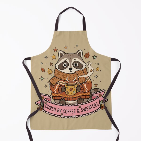 Item preview, Cured By Coffee And Sweaters Cute Raccoon Art designed and sold by Fine-Arts-Lab.
