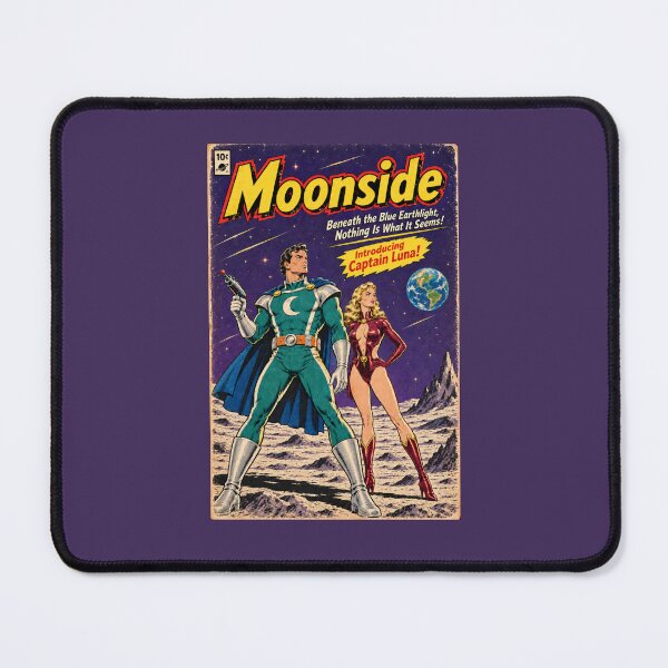 Item preview, Moonside No.1 Captain Luna Retro 1950s Pulp Sci-Fi Comic Book Cover Art designed and sold by SammyMorry.