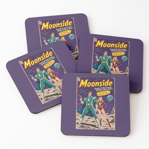 Item preview, Moonside No.1 Captain Luna Retro 1950s Pulp Sci-Fi Comic Book Cover Art designed and sold by SammyMorry.