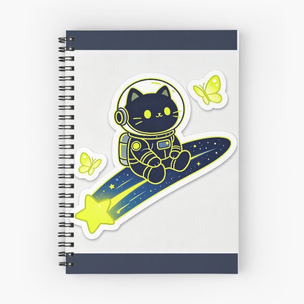 Item preview, A black cat sits on a meteor. designed and sold by pin-upgirls9.