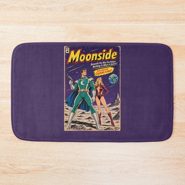 Item preview, Moonside No.1 Captain Luna Retro 1950s Pulp Sci-Fi Comic Book Cover Art designed and sold by SammyMorry.