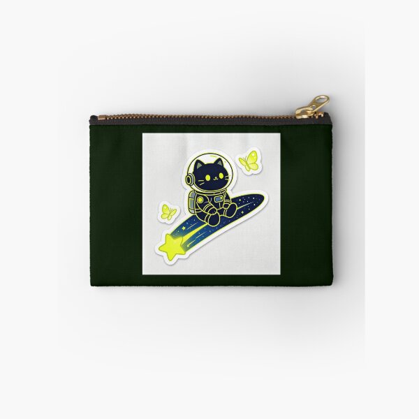Item preview, A black cat sits on a meteor. designed and sold by pin-upgirls9.