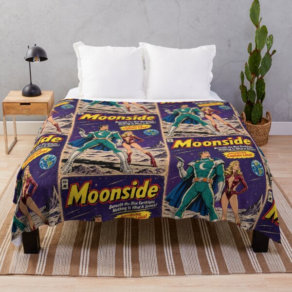 Item preview, Moonside No.1 Captain Luna Retro 1950s Pulp Sci-Fi Comic Book Cover Art designed and sold by SammyMorry.