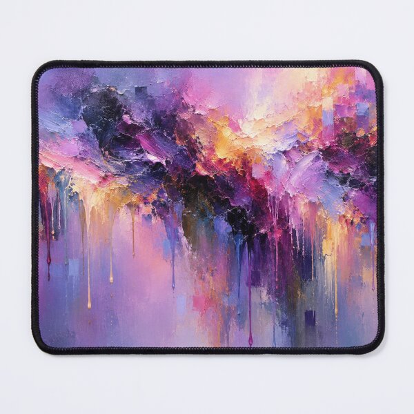 Item preview, Celestial Euphoria | Vibrant Purple & Gold Impasto Abstract designed and sold by Joey Santiago.