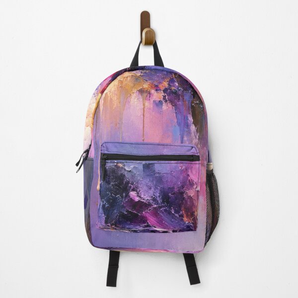 Item preview, Celestial Euphoria | Vibrant Purple & Gold Impasto Abstract designed and sold by Joey Santiago.