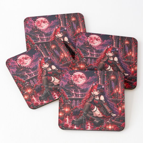 Item preview, Revyra – Cute. Cursed. Unstoppable. Gothic Neko Girl Anime Art designed and sold by Revyra Design .