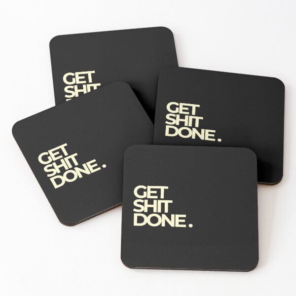Item preview, Get Shit Done Motivational Bold Typography Quote designed and sold by Luz Oroño.