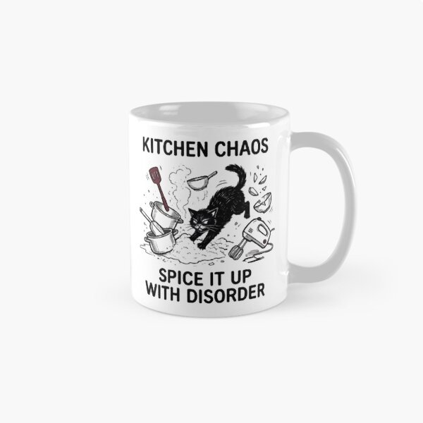 Item preview, Kitchen Chaos Spicing It Up With Disorder Funny Cat Design designed and sold by HappyHarmony40.