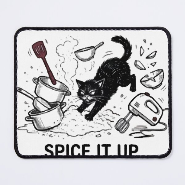 Item preview, Kitchen Chaos Spicing It Up With Disorder Funny Cat Design designed and sold by HappyHarmony40.