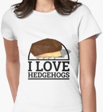 Low Poly Hedgehog - I Love Hedgehogs Women's Fitted T-Shirt