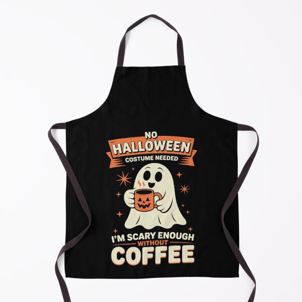 Item preview, NO HALLOWEEN COSTUME NEEDED I'M SCARY ENOUGH WITHOUT COFFEE designed and sold by jkrphoto.