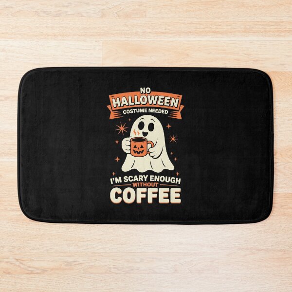 Item preview, NO HALLOWEEN COSTUME NEEDED I'M SCARY ENOUGH WITHOUT COFFEE designed and sold by jkrphoto.