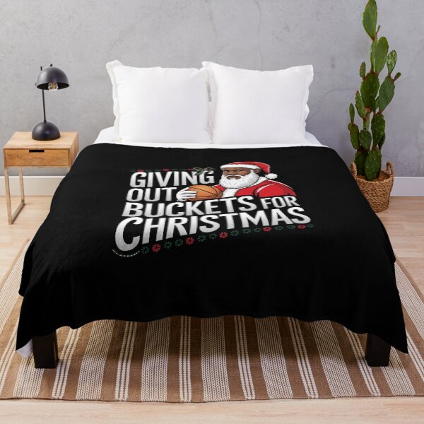 Item preview, Giving Out Buckets For Christmas Basketball Santa Art designed and sold by InGame Basketball.