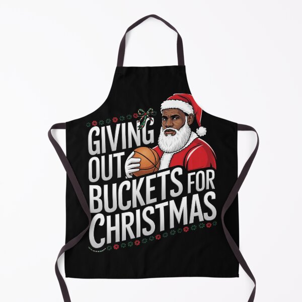 Item preview, Giving Out Buckets For Christmas Basketball Santa Art designed and sold by InGame Basketball.