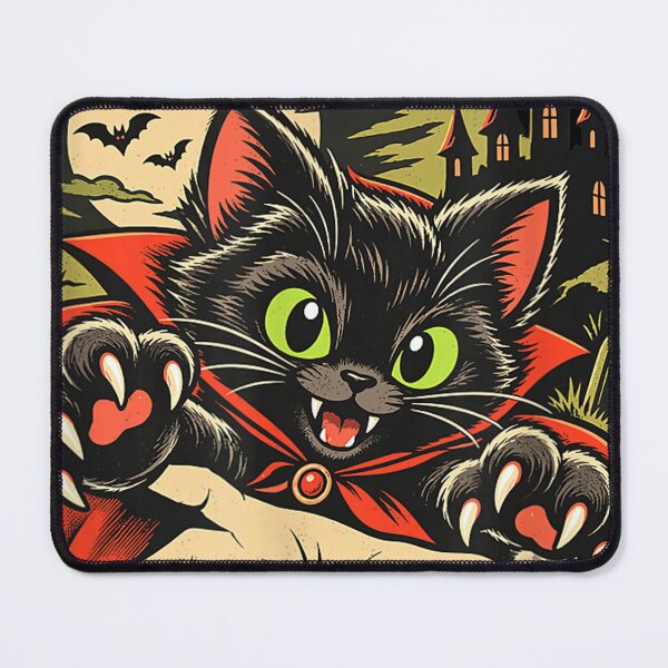 Item preview, Vampurr Bites Again Halloween Vampire Cat Lovers  designed and sold by SenoritaVixyArt.