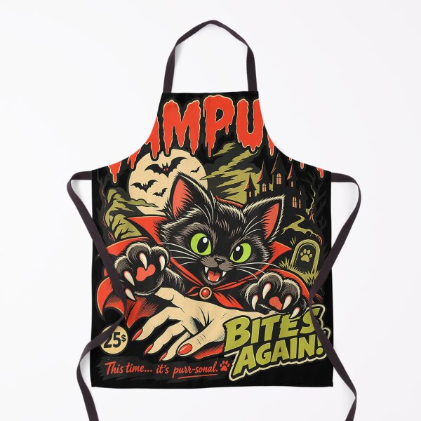 Item preview, Vampurr Bites Again Halloween Vampire Cat Lovers  designed and sold by SenoritaVixyArt.
