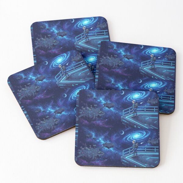 Item preview, Cosmic Journey Through a Pixel Art Universe designed and sold by EchoWave11.