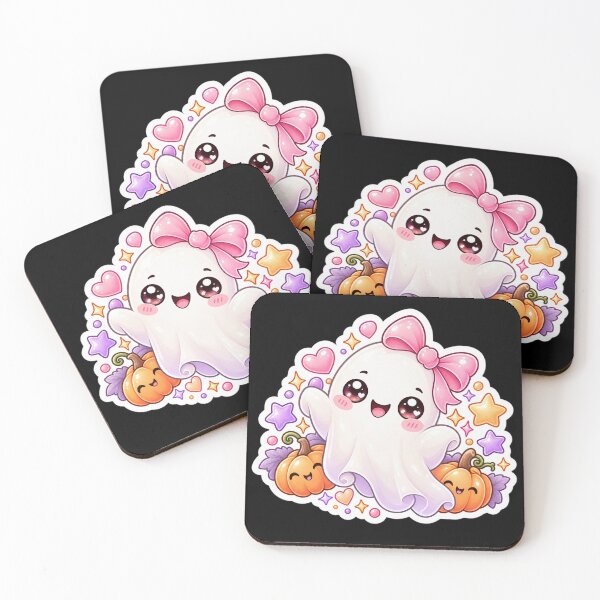 Item preview, Cute Kawaii Halloween Ghost Sticker designed and sold by Christiana-Art.