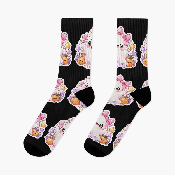Item preview, Cute Kawaii Halloween Ghost Sticker designed and sold by Christiana-Art.
