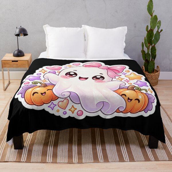 Item preview, Cute Kawaii Halloween Ghost Sticker designed and sold by Christiana-Art.
