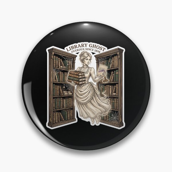 Item preview, Library Ghost, Overdue Since 1898 — Dark Academia designed and sold by TheCalmEdit.