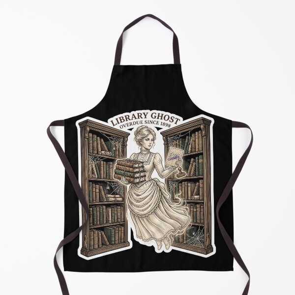 Item preview, Library Ghost, Overdue Since 1898 — Dark Academia designed and sold by TheCalmEdit.