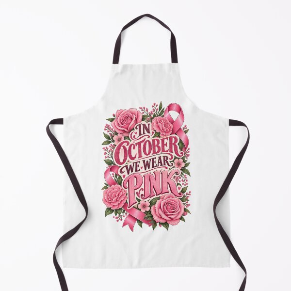 Item preview, In October We Wear Pink Ribbon Breast Cancer Awareness designed and sold by UniversPlant | Blooming with Hope.