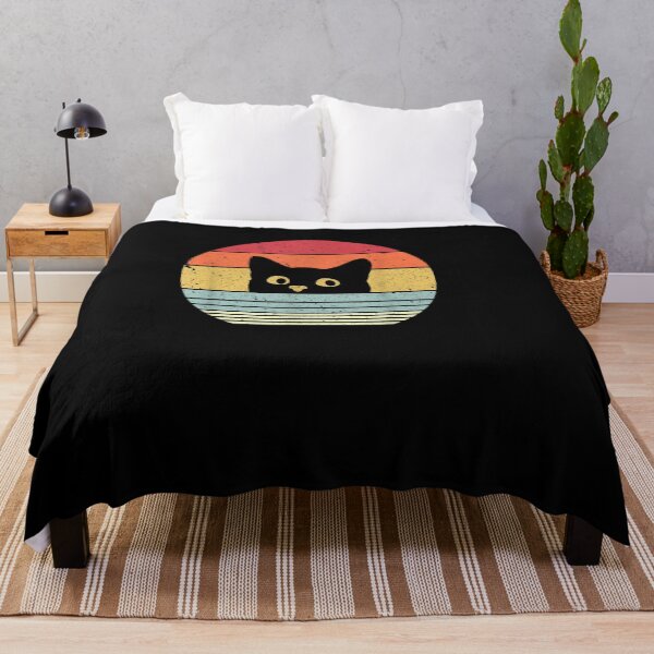 Item preview, Retro Rainbow Black Cat Vintage designed and sold by WilfRedokry-21.