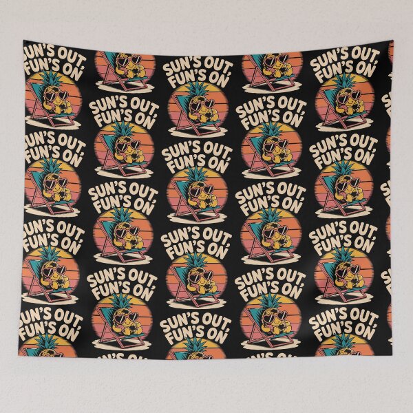 Item preview, Funny Vacation – Retro Tropical pineapple Summer Beach Party Vibes designed and sold by Taans-Creation.