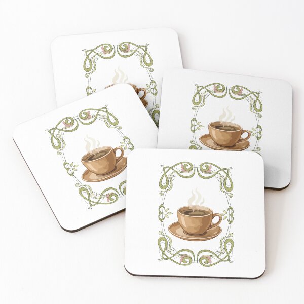 Item preview, Pastel Art Nouveau Coffee Aesthetic Vintage Cafe Gift designed and sold by VersaStyles.