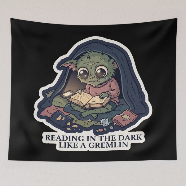 Item preview, Reading in the Dark Like a Gremlin — Booktok designed and sold by TheCalmEdit.