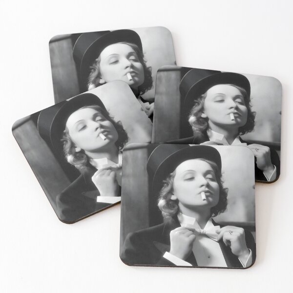 Item preview, Top hat and coattails, 1930 Jazz Age Marlene Dietrich saucy black and white vintage photograph designed and sold by Astrid Arkhangelsky.