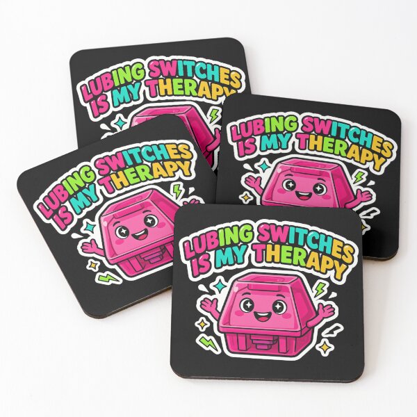 Item preview,  Lubing Switches Is My Therapy | Mechanical Keyboard Y2K Sticker designed and sold by Barkashow.