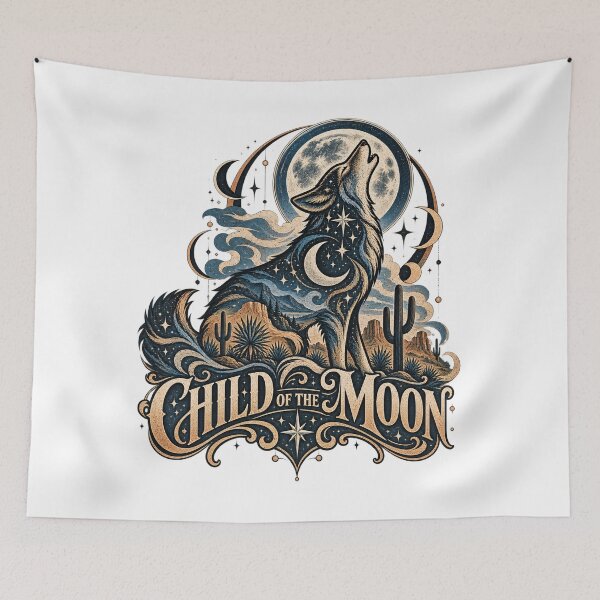 Item preview, Starry Lunar Coyote designed and sold by CleanLine Studio.